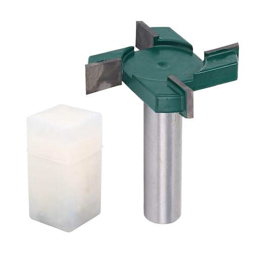 1/2in Schaft -CNC -Outboard -Router -Bit, 4 Flöte 2 -Zoll -Schneiddurchmesser, Geeignet für die Plattenabflachung, Holzmahlen und Planung von PUNELE