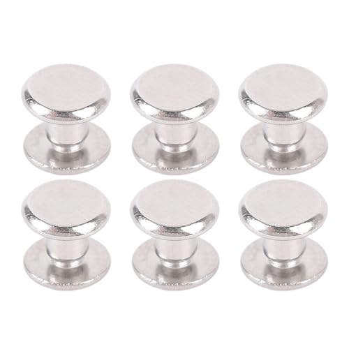 100 Sets Nieten und Schrauben, Edelstahlnieten, M2.5 Flat Round Head Nietfesterns -Set, Einfache Installation, Robust und, für Lederhandwerk, Kleidung Dekorationen (3,5 * 4 * 7mm) von PUNELE