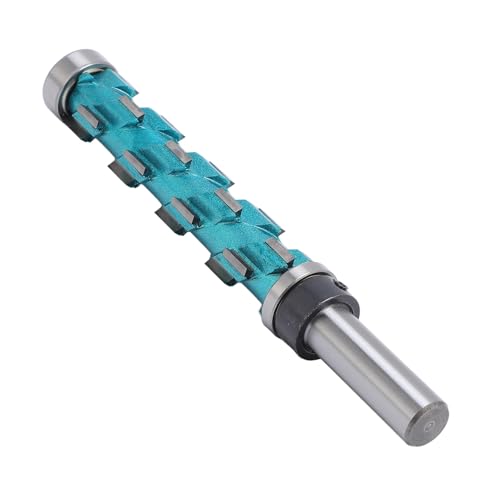 19 Mm Runde Schaft -Doppellager -Router -Bit, 85 Mm Schneidlänge, 12 Mm Schaft, Carbid -Legierungs -Spiralschneider mit 12 Flötenschlitzen für Holzbearbeitung von PUNELE