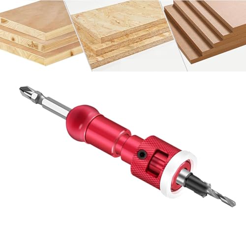 Aluminiumlegierung Limit Countersink -Bohrer 2,8 X 10 Mm mit Einstellbarer Tiefe für Holzbearbeitung und Tischlerei von PUNELE