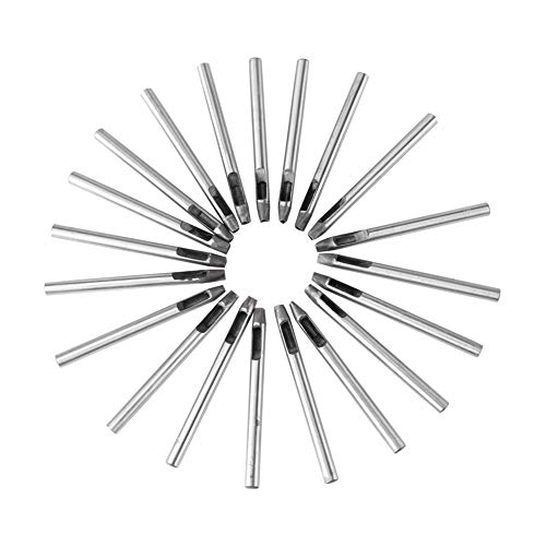 Leder Puncher, 20 Stcs Lederhandwerk 5mm Kohlenstoffstahlblumenpunschloch Werkzeug für Brieftaschengürteldekoration Leder Puncher, 20 Stcs Lederhandwerk 5mm Kohlenstoffstahlblumenpunschloch Werkzeug für Brieftaschengürteldekoration von PUNELE