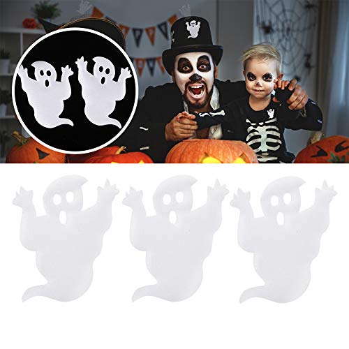 PUNELE Halloween Ghost Nicht Gewebte Weiße Urlaubsfeiern -Ornamente Liefert 5 Cm Weich und Komfortabel, Geeignet für DIY -Accessoires, Weihnachtstischdekoration (5cm Ghost) von PUNELE