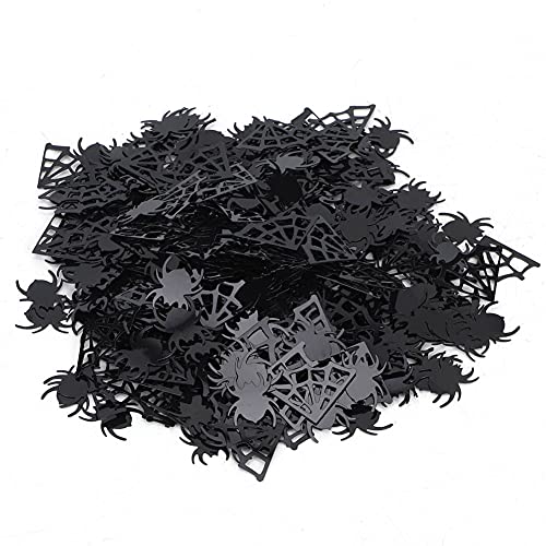 PUNELE PVC Confetti, Halloween -Party -Dekoration, Schreckliche Urlaubs -DIY -Dekor für (Black Spider + Spider Web) von PUNELE