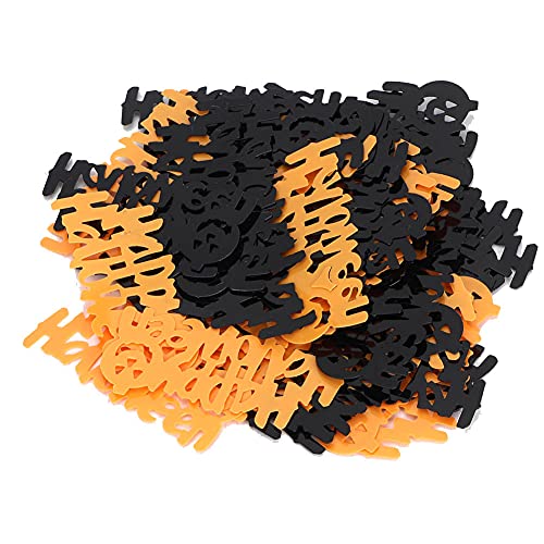 PUNELE PVC Confetti, Halloween -Party -Dekoration, Schreckliche Urlaubs -DIY -Dekor für (Orange + schwarzes Halloween) von PUNELE