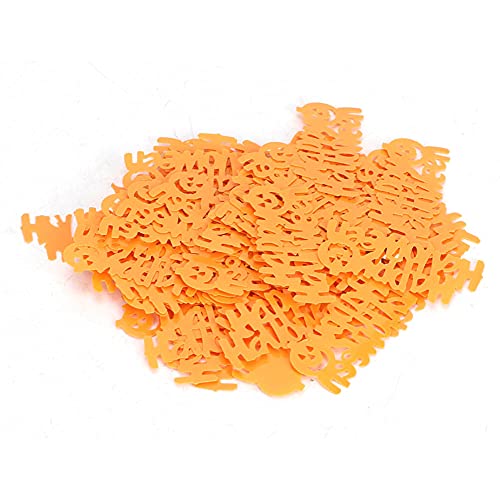 PUNELE PVC Confetti, Halloween -Party -Dekoration, Schreckliche Urlaubs -DIY -Dekor für (Orange Halloween) von PUNELE