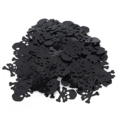 PUNELE PVC Confetti, Halloween -Party -Dekoration, Schreckliche Urlaubs -DIY -Dekor für (Schwarzer Geisterkopf) von PUNELE