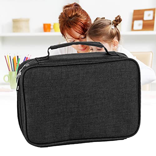 PUNELE Reißverschluss Zeichnung Bleistift Pouch Multifunktionales Bleistiftkoffer Minimalistische Design mit Griff -Kapazität Polyester für Schreibwarenschmuck von PUNELE