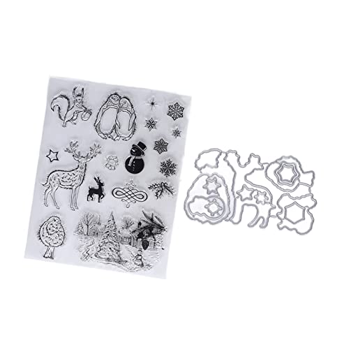 Transparente Briefmarken Weihnachtsstil TPR Transparent Wide Application Clear Stamp mit Schnittstempel für die Kartenherstellung Transparente Briefmarken Weihnachtsstil TPR Transparent Wide Application Clear Stamp mit Schnittstempel für die Kartenherstellung von PUNELE
