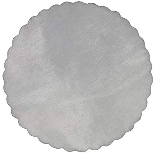 Kreise aus Organza-Stoff für selbstgemachte Gastgeschenke, Farbe: Weiß, 100 Stück von PUNTO CASA