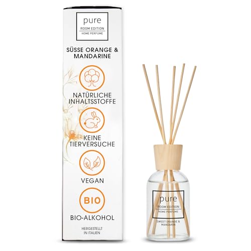 PURE ROOM EDITION 100ml Raumduft Orange & Mandarine: natürliche Inhaltsstoffe, vegan & tierversuchsfrei, Bio-Alkohol, Diffuser mit Stäbchen hergestellt in Italien PURE ROOM EDITION 100ml Raumduft Orange & Mandarine: natürliche Inhaltsstoffe, vegan & tierversuchsfrei, Bio-Alkohol, Diffuser mit Stäbchen hergestellt in Italien von PURE ROOM EDITION