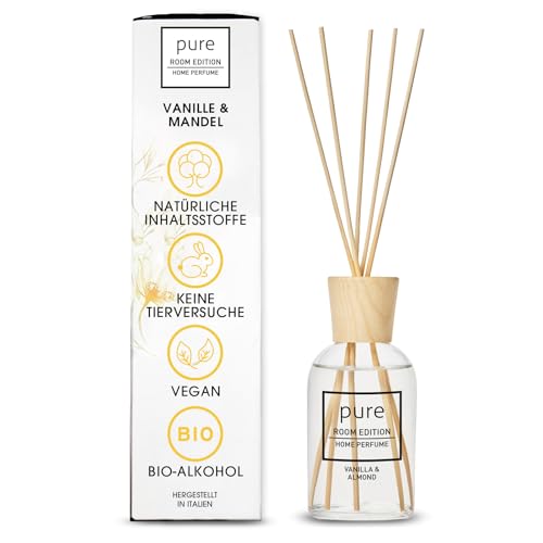 PURE ROOM EDITION 250ml Raumduft Vanille & Mandel: natürliche Inhaltsstoffe, vegan & tierversuchsfrei, Bio-Alkohol, Diffuser mit Stäbchen hergestellt in Italien PURE ROOM EDITION 250ml Raumduft Vanille & Mandel: natürliche Inhaltsstoffe, vegan & tierversuchsfrei, Bio-Alkohol, Diffuser mit Stäbchen hergestellt in Italien von PURE ROOM EDITION