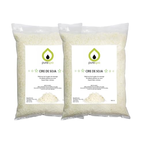 PurSpa Sojawachs für Kerzen aus Flocken 2 x 900 g oder 1,8 kg - Herstellung von 100 % natürlichen Kerzen. Hochwertiges Sojawachs, niedrige Schmelzleistung 44-51 °C PurSpa Sojawachs für Kerzen aus Flocken 2 x 900 g oder 1,8 kg - Herstellung von 100 % natürlichen Kerzen. Hochwertiges Sojawachs, niedrige Schmelzleistung 44-51 °C von PURENAIL