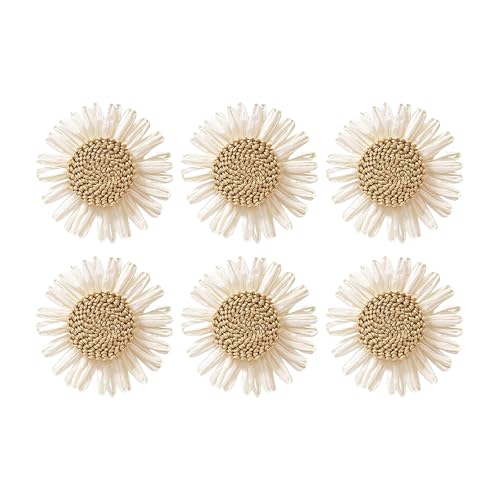 6 Stück zarte Blumen-Tischhalter, einzigartige Blume für Hochzeiten und Partys, dekorative Tischhalter von PURFUU