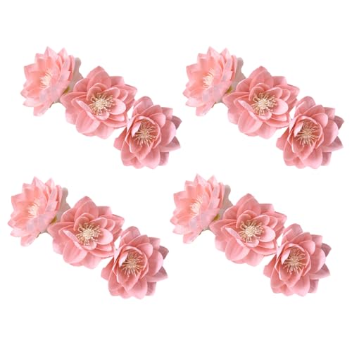 Blumenvorhanghalter, Blumenform, elegante Vorhanghalter, 4-teiliges Set für Heimdekoration von PURFUU
