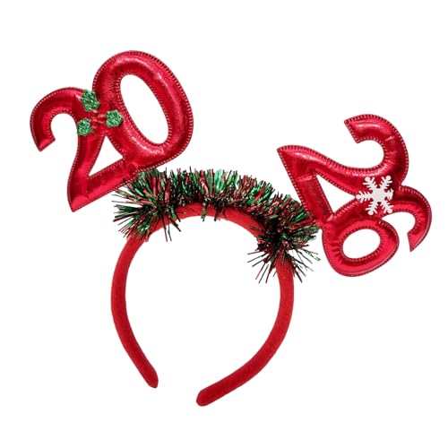 PURFUU 2026 Silvester Feier Haarband Glitzer Kopfschmuck für Erwachsene und Kinder Party Versammlung Nacht Event Kopfschmuck Silvester Feier Stirnbänder von PURFUU