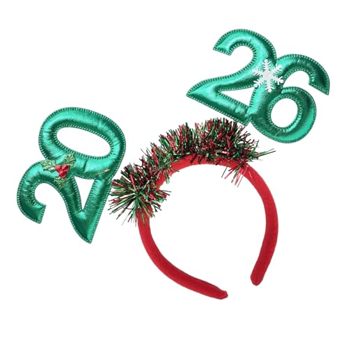 PURFUU 2026 Silvester Feier Haarband Glitzer Kopfschmuck für Erwachsene und Kinder Party Versammlung Nacht Event Kopfschmuck Silvester Feier Stirnbänder von PURFUU