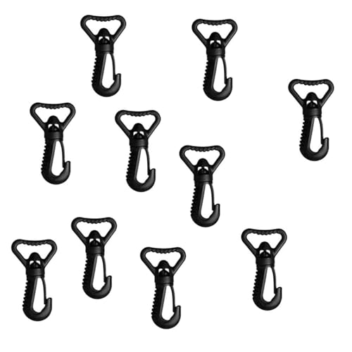 PURFUU Rotierende Nylon-Hakenclips für Tauchtaschen, 25 mm, drehbare Hakenclips, Tauchausrüstung für Outdoor-Campingausrüstung, 10 Stück von PURFUU
