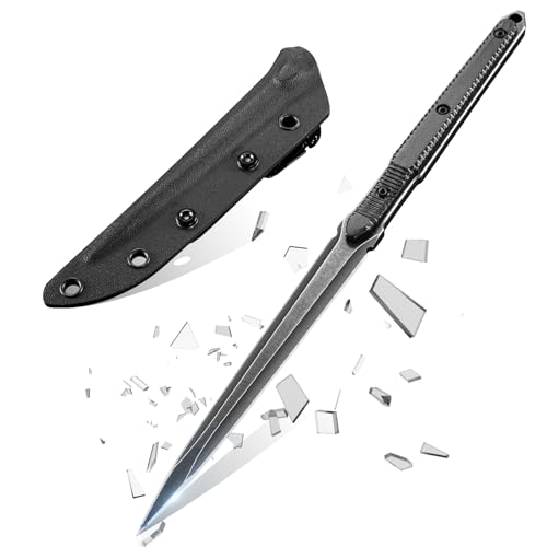 PURPLEBIRD Outdoor Messer-Jagdmesser Feststehende klinge,Bushcraft Camping Messer,Scharfe Survival Messer mit Holster Full Tang Gürtelmesser (24cm Klinge) von PURPLEBIRD
