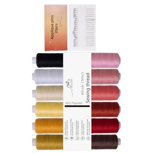 12 verschiedene Nähgarnspulen mit Holzspulen, starkes Polyester für Zuhause, Schneiderei, Polyester-Nähgarn-Set 12 verschiedene Nähgarnspulen mit Holzspulen, starkes Polyester für Zuhause, Schneiderei, Polyester-Nähgarn-Set von PURPLELILY