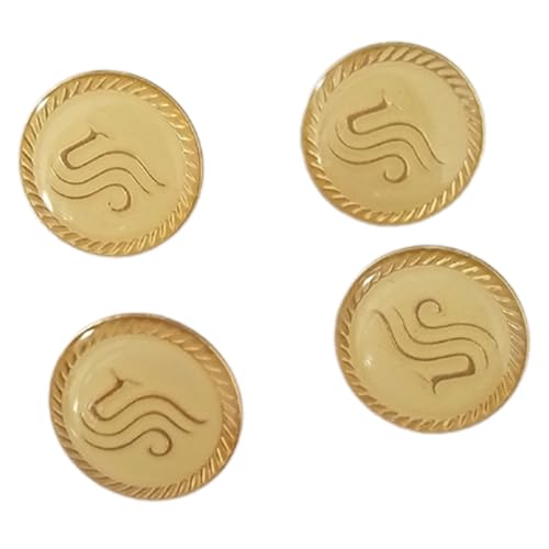 4 Stück Flughafen-Uniform-Knöpfe, Nähen, Jacken, Hosen, Legierungskleid 4 Stück Flughafen-Uniform-Knöpfe, Nähen, Jacken, Hosen, Legierungskleid von PURPLELILY