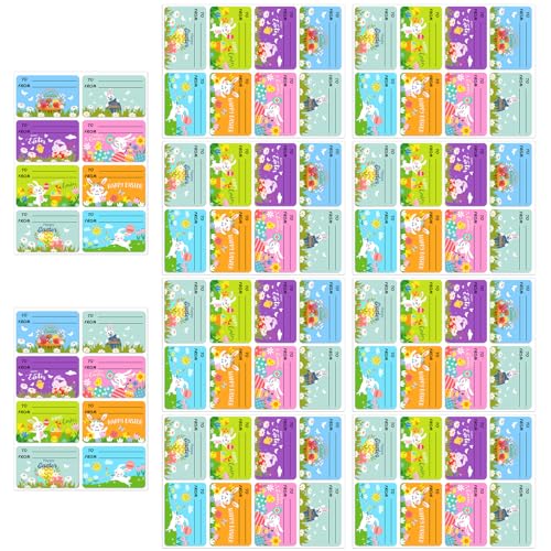 80 Stück Hasen-Eier, Aufkleber, Cartoon-Namensverpackungsetiketten für Siegel, Umschläge, Karten, Verpackung, Scrapbooking, Klassenzimmer, Dekoration, Aufkleber 80 Stück Hasen-Eier, Aufkleber, Cartoon-Namensverpackungsetiketten für Siegel, Umschläge, Karten, Verpackung, Scrapbooking, Klassenzimmer, Dekoration, Aufkleber von PURPLELILY