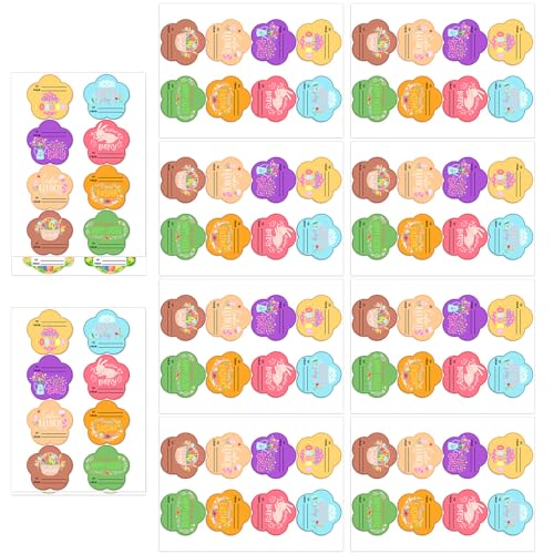 80 Stück Hasen-Eier, Aufkleber, Cartoon-Namensverpackungsetiketten für Siegel, Umschläge, Karten, Verpackung, Scrapbooking, Klassenzimmer, Dekoration, Aufkleber 80 Stück Hasen-Eier, Aufkleber, Cartoon-Namensverpackungsetiketten für Siegel, Umschläge, Karten, Verpackung, Scrapbooking, Klassenzimmer, Dekoration, Aufkleber von PURPLELILY