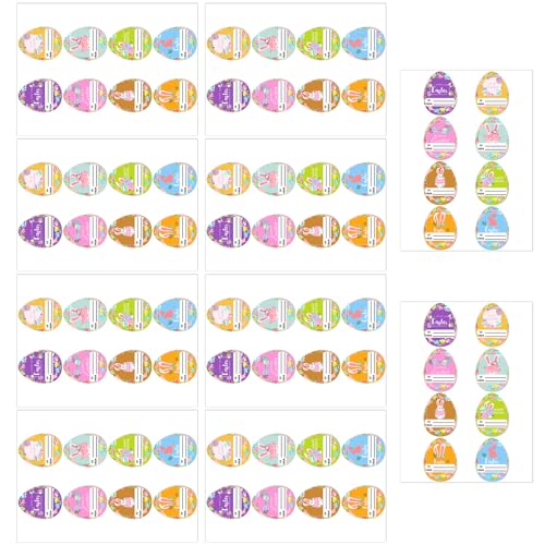 80 Stück Hasen-Eier, Aufkleber, Cartoon-Namensverpackungsetiketten für Siegel, Umschläge, Karten, Verpackung, Scrapbooking, Klassenzimmer, Dekoration, Aufkleber 80 Stück Hasen-Eier, Aufkleber, Cartoon-Namensverpackungsetiketten für Siegel, Umschläge, Karten, Verpackung, Scrapbooking, Klassenzimmer, Dekoration, Aufkleber von PURPLELILY