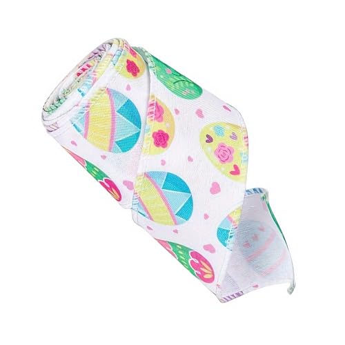 Band mit Ostermotiv für Urlaubsdekoration und handgefertigte Projekte, Geschenkverpackung, buntes Gewebe, Polyester-Kunsthandwerk Band mit Ostermotiv für Urlaubsdekoration und handgefertigte Projekte, Geschenkverpackung, buntes Gewebe, Polyester-Kunsthandwerk von PURPLELILY