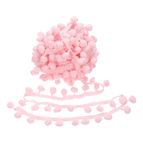 Dekorative kleine Plüschkugel-Fransen aus Polyestergarnen, Pompons, Band für Handarbeits- und Nähprojekte, handgefertigtes Bastelband Dekorative kleine Plüschkugel-Fransen aus Polyestergarnen, Pompons, Band für Handarbeits- und Nähprojekte, handgefertigtes Bastelband von PURPLELILY