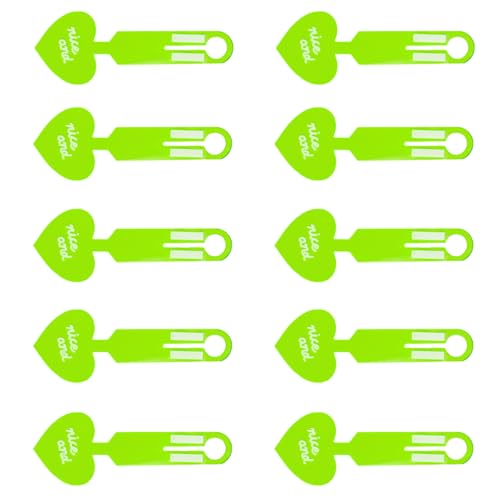 Gepäck-Etiketten, auffällig, fluoreszierend, Herzform, Reisen, für Taschen, Identifikation, Name, 10 Stück von PURPLELILY