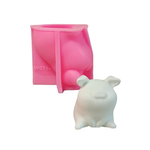 Silikonformen mit Tierschweinchen für Epoxidharz, Seife, Schokolade, Fondant, Süßigkeiten, Zement, Ton, Silikon von PURPLELILY
