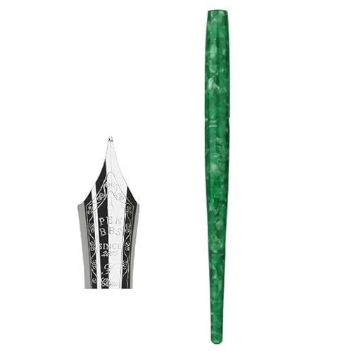 PURYN Acryl-Füllfederhalter mit langem Schwanz, Iridium-Feder F, 0,5 mm, schönes farbiges Muster, transparenter Büro-Tintenstift mit Geschenkbox (D) von PURYN