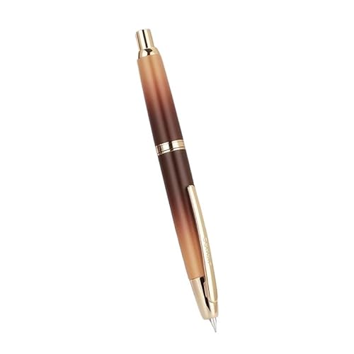 PURYN Füllfederhalter, einziehbar, EF/F-Spitze, niedliches Farbdesign, Metall-Schreibtintenstift für Studenten, Geschenk (14, EF 0,38 mm) von PURYN