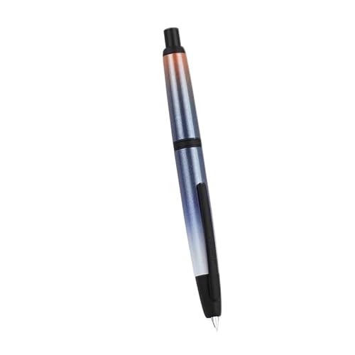 PURYN Füllfederhalter, einziehbare EF/F-Spitze, niedliches Farbdesign, Metall-Schreibtintenstift für Studenten, Geschenk (08, F 0,5 mm) von PURYN