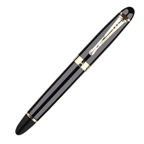 PURYN Füllfederhalter, feine Spitze, 0,7 mm, goldfarbener Clip, Metall-Tintenstifte für Studenten, Schule, Bürobedarf, Schreibwaren (01) von PURYN