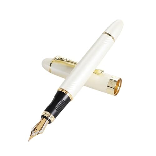 PURYN Füllfederhalter, feine Spitze, 0,7 mm, goldfarbener Clip, Metall-Tintenstifte für Studenten, Schule, Bürobedarf, Schreibwaren (05) von PURYN