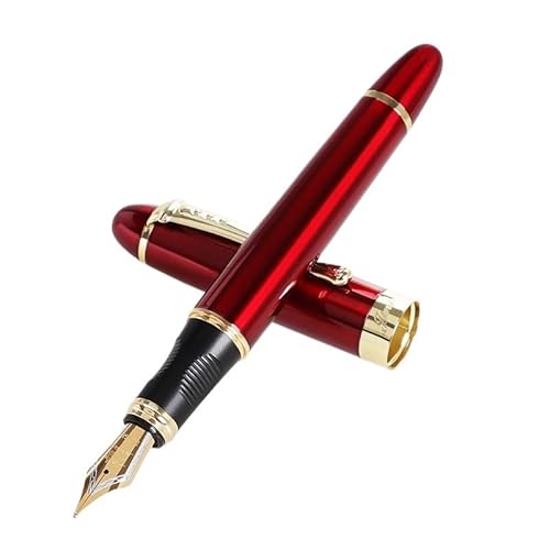 PURYN Füllfederhalter, feine Spitze, 0,7 mm, goldfarbener Clip, Metall-Tintenstifte für Studenten, Schule, Bürobedarf, Schreibwaren (17) von PURYN