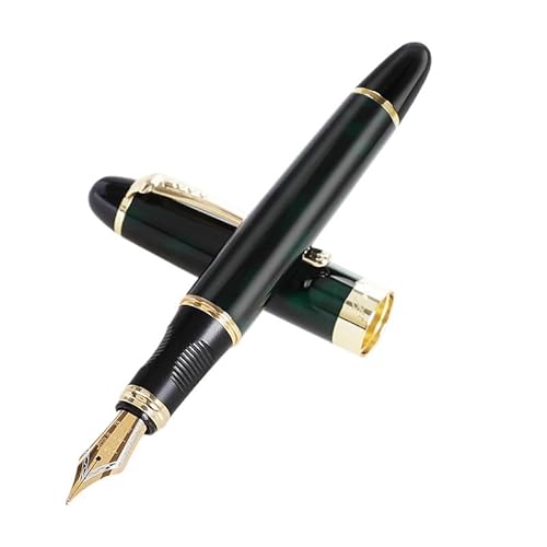 PURYN Füllfederhalter, feine Spitze, 0,7 mm, goldfarbener Clip, Metall-Tintenstifte für Studenten, Schule, Bürobedarf, Schreibwaren (18) von PURYN