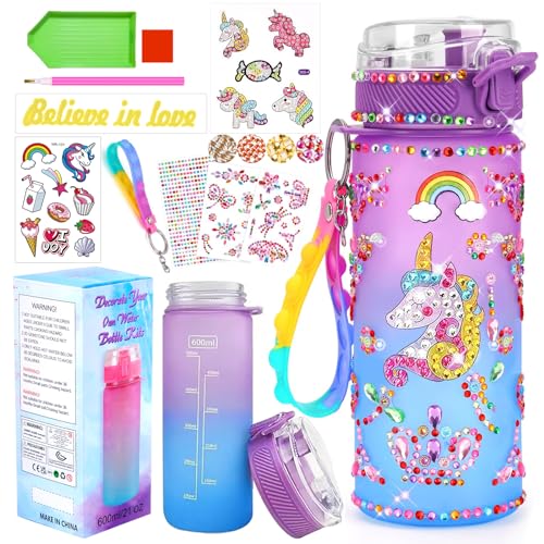 PUWOWYE Einhorn Geschenke für Mädchen 5 6 7 8 9 10 Jahre, Trinkflasche Bastelset Kinder ab 6 8 10 11 Jahre DIY Wasserflasche Basteln Diamond Painting Kinder Geburtstag Spielzeug Mädchen 4-12 Jahre PUWOWYE Einhorn Geschenke für Mädchen 5 6 7 8 9 10 Jahre, Trinkflasche Bastelset Kinder ab 6 8 10 11 Jahre DIY Wasserflasche Basteln Diamond Painting Kinder Geburtstag Spielzeug Mädchen 4-12 Jahre von PUWOWYE