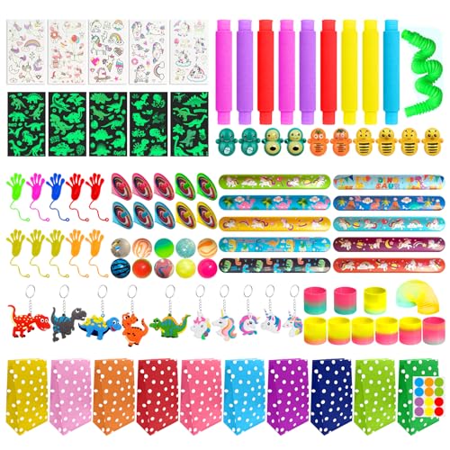 PUWOWYE Kindergeburtstag Mitgebsel Set, 100 PCS Pinata Kindergeburtstag Gastgeschenke Dino Einhorn Schatztruhe, Mitbringsel Kindergeburtstag Für Mädchen Jungen Für Schülerbelohnung, Party Give Aways PUWOWYE Kindergeburtstag Mitgebsel Set, 100 PCS Pinata Kindergeburtstag Gastgeschenke Dino Einhorn Schatztruhe, Mitbringsel Kindergeburtstag Für Mädchen Jungen Für Schülerbelohnung, Party Give Aways von PUWOWYE