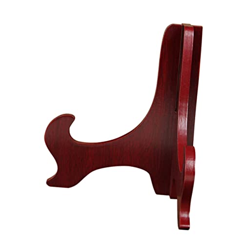 1 Stück Fotorahmenhalter aus Holz, Retro, dunkelrot, Staffelei-Ausstellungsständer for Fotos, Teller und Bücher, elegantes dekoratives Desktop-Rack zur Verwendung 1 Stück Fotorahmenhalter aus Holz, Retro, dunkelrot, Staffelei-Ausstellungsständer for Fotos, Teller und Bücher, elegantes dekoratives Desktop-Rack zur Verwendung von PUYUNA