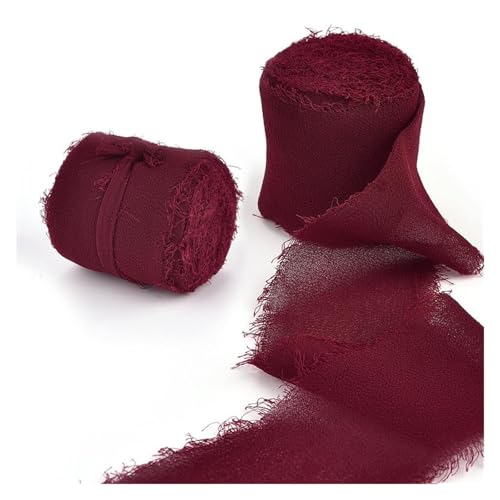 Bandrolle, Kräuselband, Geschenkband, Satin, Marmor-Rissmuster, mit Goldfolie bedruckt, for Verpacken von Geschenken, Weihnachtshochzeitsdekor, DIY-Haarschleifenband, 25 mm (rot)(21) von PUYUNA