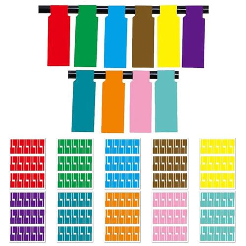 Kabelmarkierung, 150 Stück/5 Blätter, Kabeletiketten, Drahtmarkierung, Netzwerk, wasserdicht, Druckeraufkleber, Organizer, A4, selbstklebende Etiketten, Kabelanhänger Kabelmarkierung, 150 Stück/5 Blätter, Kabeletiketten, Drahtmarkierung, Netzwerk, wasserdicht, Druckeraufkleber, Organizer, A4, selbstklebende Etiketten, Kabelanhänger von PUYUNA