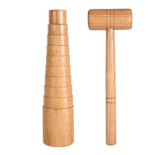 PUYUNA Holzdorn-Größenmesser, Schmuckherstellung, Armreif-Größenmesswerkzeug-Set, Hammer for Armbandmacher PUYUNA Holzdorn-Größenmesser, Schmuckherstellung, Armreif-Größenmesswerkzeug-Set, Hammer for Armbandmacher von PUYUNA