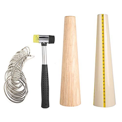 PUYUNA Schmuckdorn-Sizer, Armband-Reparatur-Werkzeug-Set, Holz-Armreifhammer for die Schmuckherstellung PUYUNA Schmuckdorn-Sizer, Armband-Reparatur-Werkzeug-Set, Holz-Armreifhammer for die Schmuckherstellung von PUYUNA