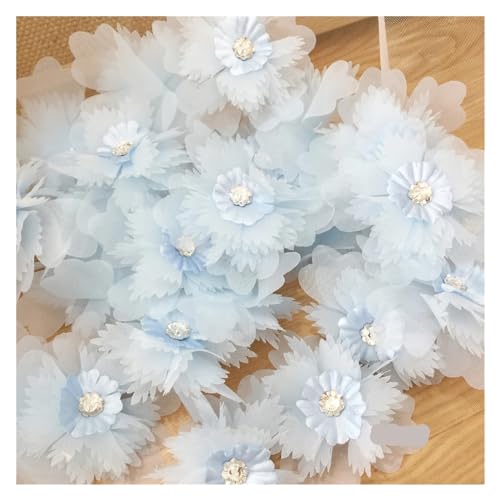 Spitzenapplikation, 5-teilige Blumen-Spitzenapplikation for Hochzeitskleider, Haarnadel-Broschen-Accessoires, Dentelle-Parches for Hochzeitskleider, Brautkleider, DIY-Bastelarbeiten (Stil 2)(Style6 Bl von PUYUNA