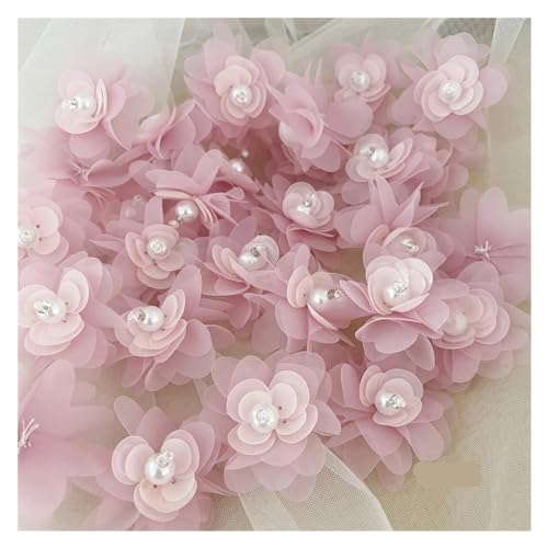 Spitzenapplikation, 5-teilige Blumen-Spitzenapplikation for Hochzeitskleider, Haarnadel-Broschen-Accessoires, Dentelle-Parches for Hochzeitskleider, Brautkleider, DIY-Bastelarbeiten (Stil 2)(Style7 Da von PUYUNA