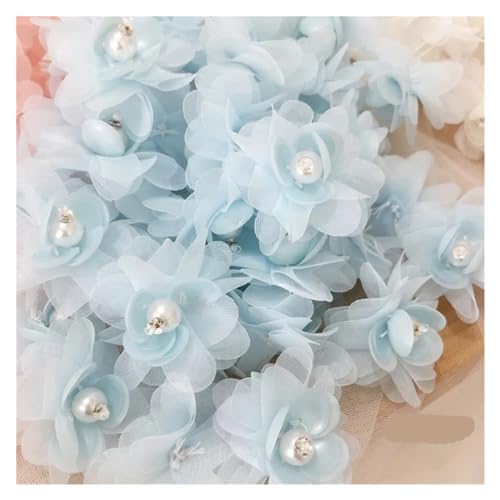 Spitzenapplikation, 5-teilige Blumen-Spitzenapplikation for Hochzeitskleider, Haarnadel-Broschen-Accessoires, Dentelle-Parches for Hochzeitskleider, Brautkleider, DIY-Bastelarbeiten (Stil 2)(Style7 Bl von PUYUNA