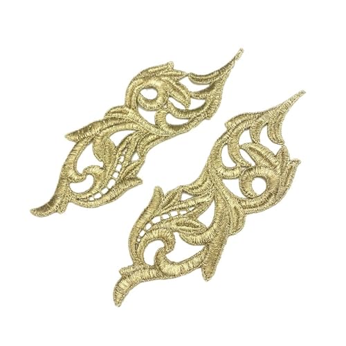 Spitzenapplikation, Spiegelpaar mit Spitzenapplikation, bestickte Aufnäher, goldene Guipure-Spitze, Nähspitze for Kleiderapplikationen, DIY-Brautkopfschmuck, Spitzenkragen for Brautkleid, Brautkleid, Spitzenapplikation, Spiegelpaar mit Spitzenapplikation, bestickte Aufnäher, goldene Guipure-Spitze, Nähspitze for Kleiderapplikationen, DIY-Brautkopfschmuck, Spitzenkragen for Brautkleid, Brautkleid, von PUYUNA