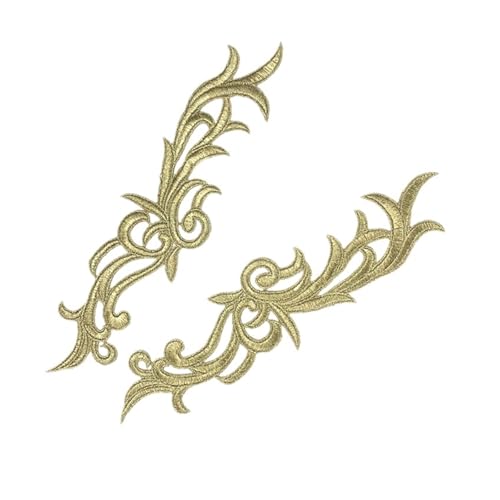 Spitzenapplikation, Spiegelpaar mit Spitzenapplikation, bestickte Aufnäher, goldene Guipure-Spitze, Nähspitze for Kleiderapplikationen, DIY-Brautkopfschmuck, Spitzenkragen for Brautkleid, Brautkleid, Spitzenapplikation, Spiegelpaar mit Spitzenapplikation, bestickte Aufnäher, goldene Guipure-Spitze, Nähspitze for Kleiderapplikationen, DIY-Brautkopfschmuck, Spitzenkragen for Brautkleid, Brautkleid, von PUYUNA